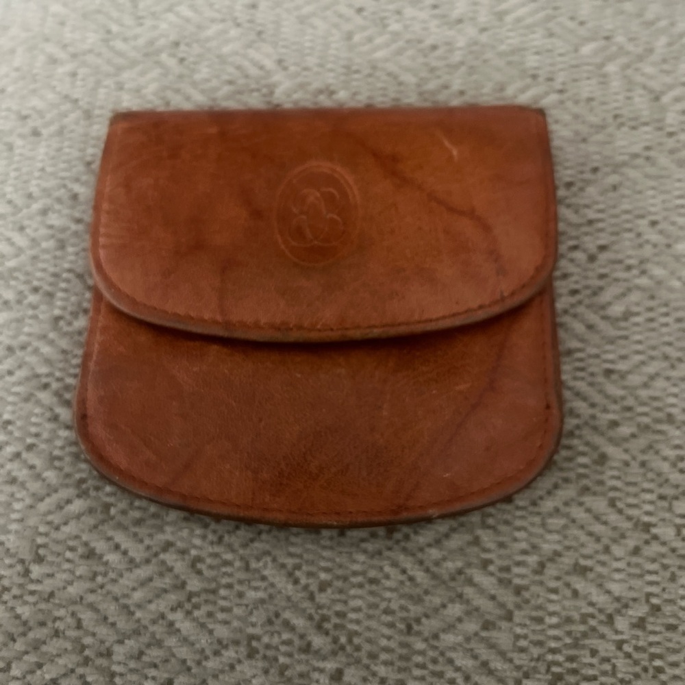 Buxton Brown Leather wallet & Coin Pouch